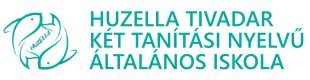 Logo for Huzella Tivadar K&eacute;t Tan&iacute;t&aacute;si Nyelvű &Aacute;ltal&aacute;nos Iskola